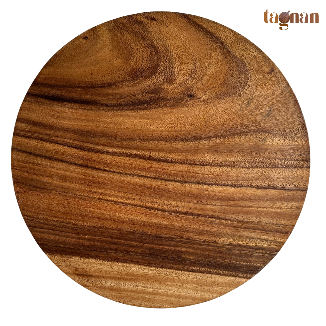 Plain Round Chopping Board made from Acacia Wood