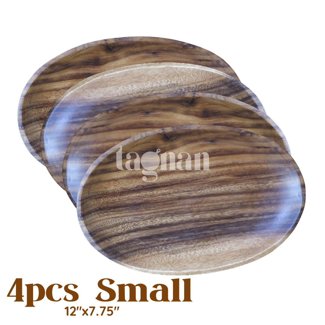 Oval Wooden Plate made from Acacia Wood