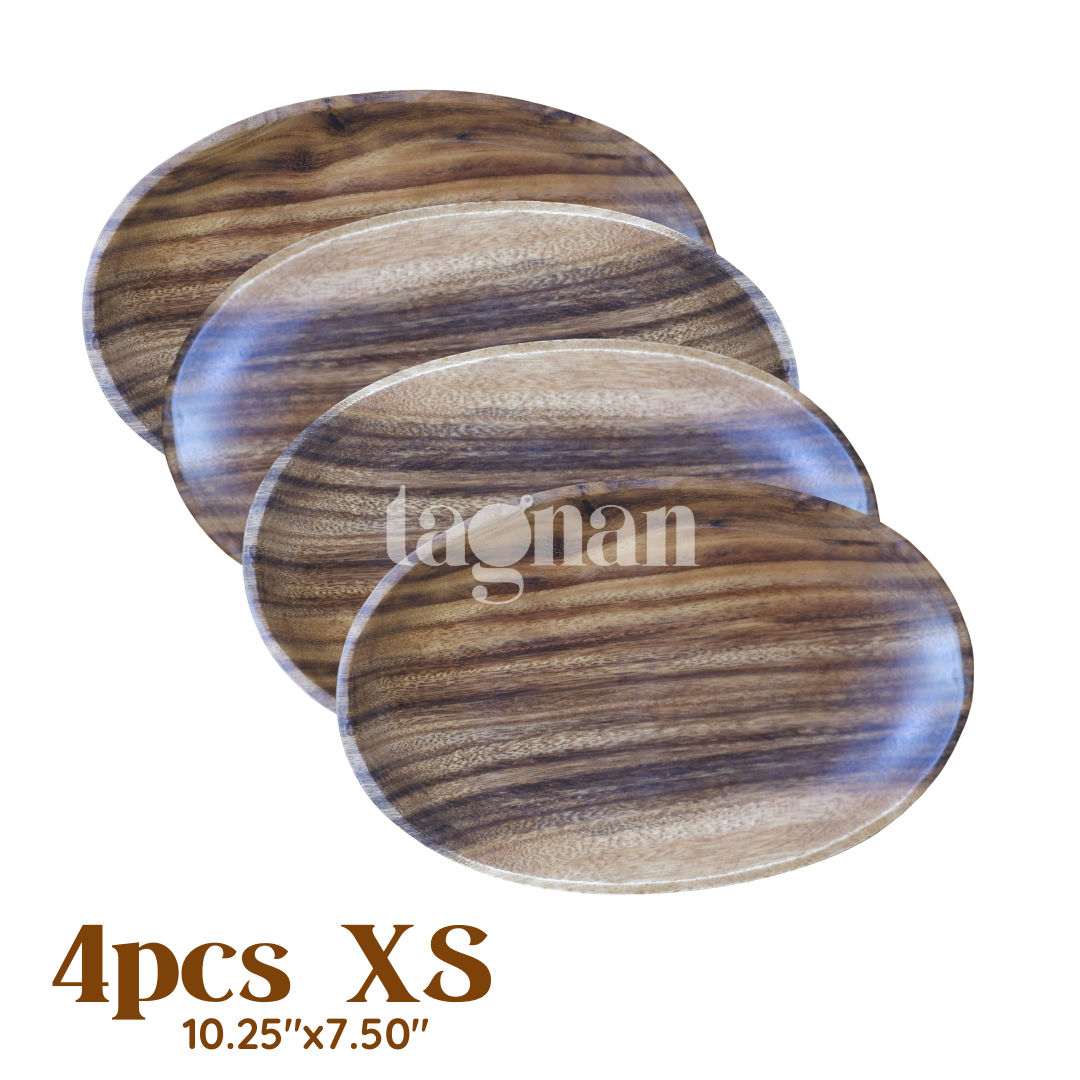 Oval Wooden Plate made from Acacia Wood