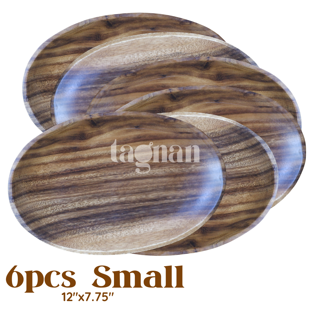 Oval Wooden Plate made from Acacia Wood