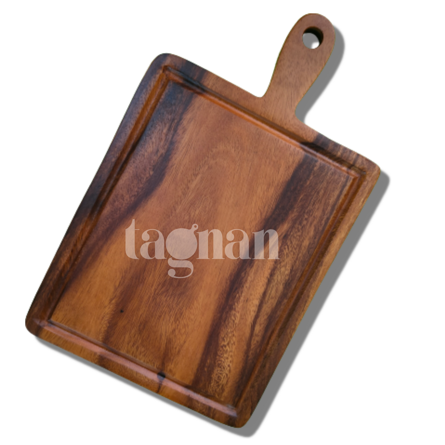 Big Paddle Chopping Board with groove made from Acacia Wood
