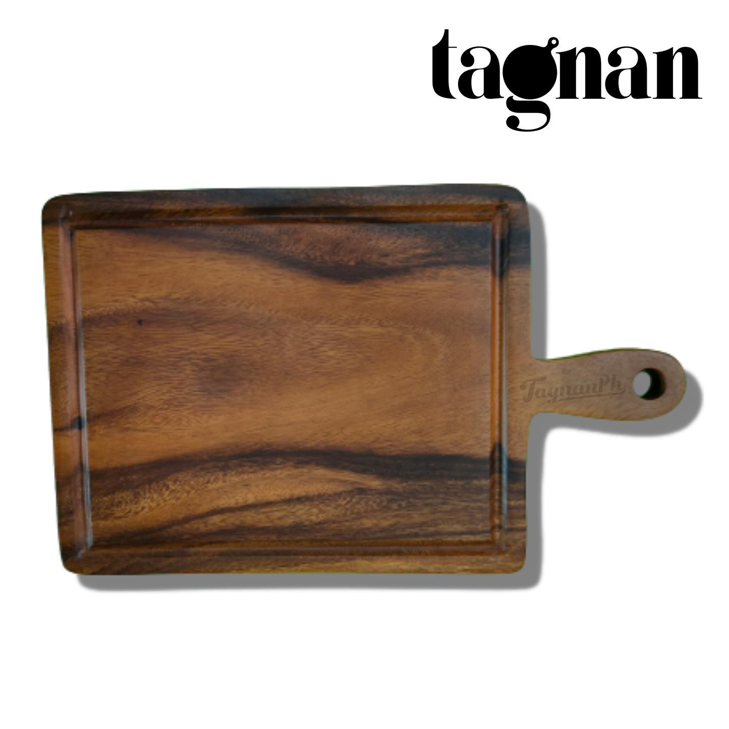 Big Paddle Chopping Board with groove made from Acacia Wood