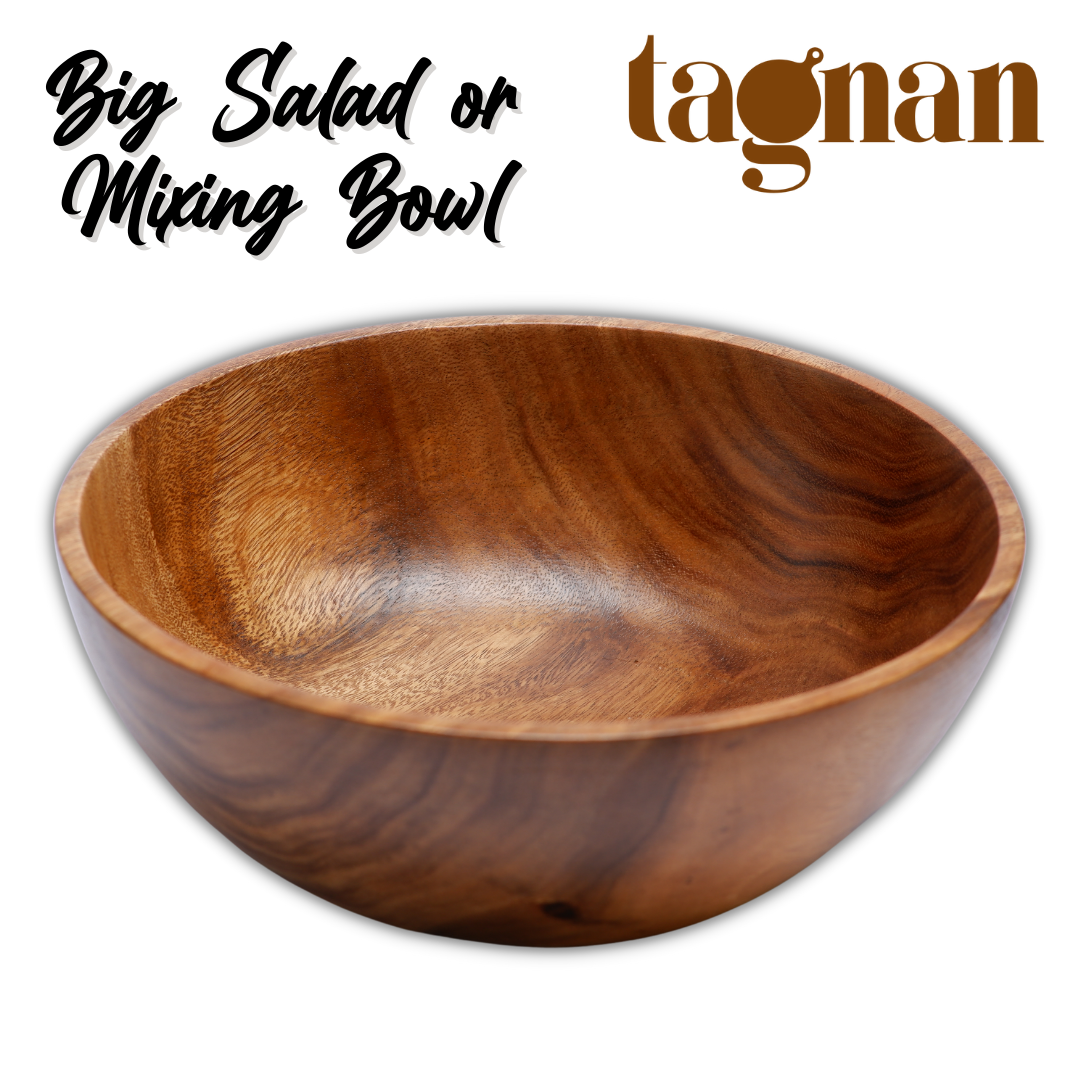 Big Salad Bowl / Mixing Bowl made from Acacia Wood