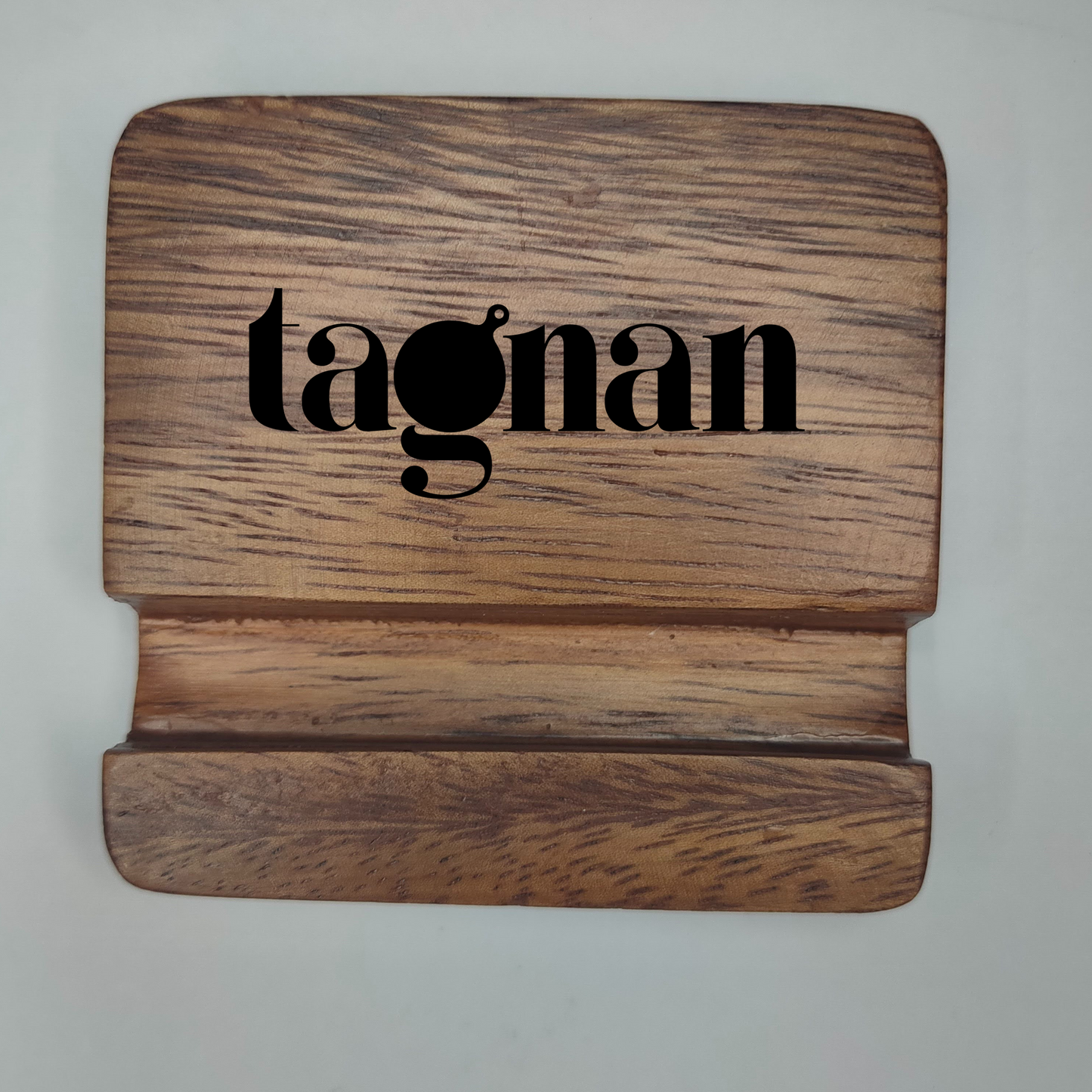 Personalized Phone Holder made from Acacia Wood