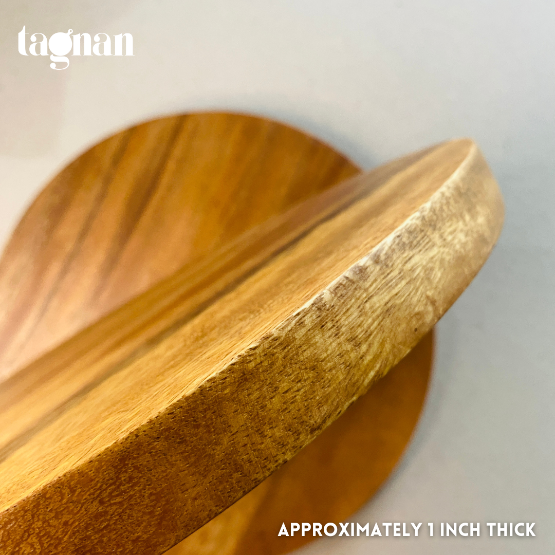 Plain Round Chopping Board made from Acacia Wood