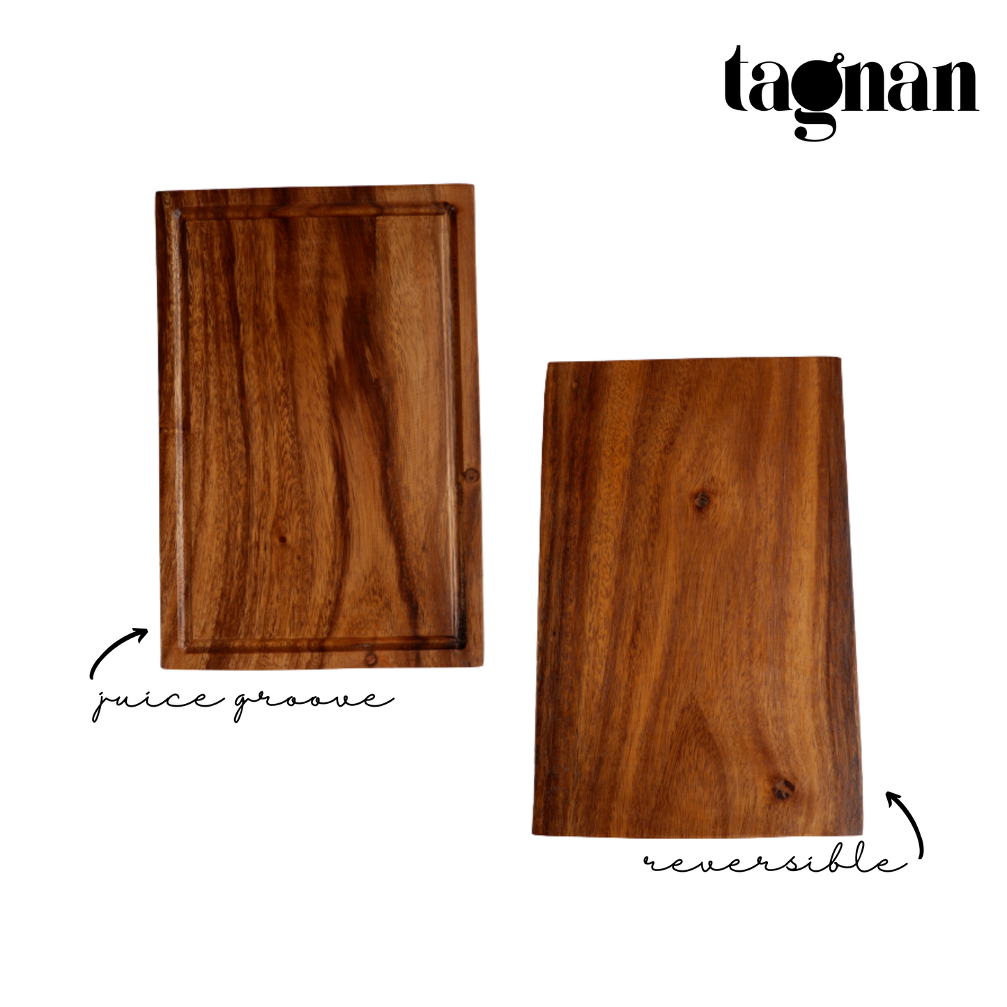 Rectangle Steak Board 8x12 made from Acacia Wood