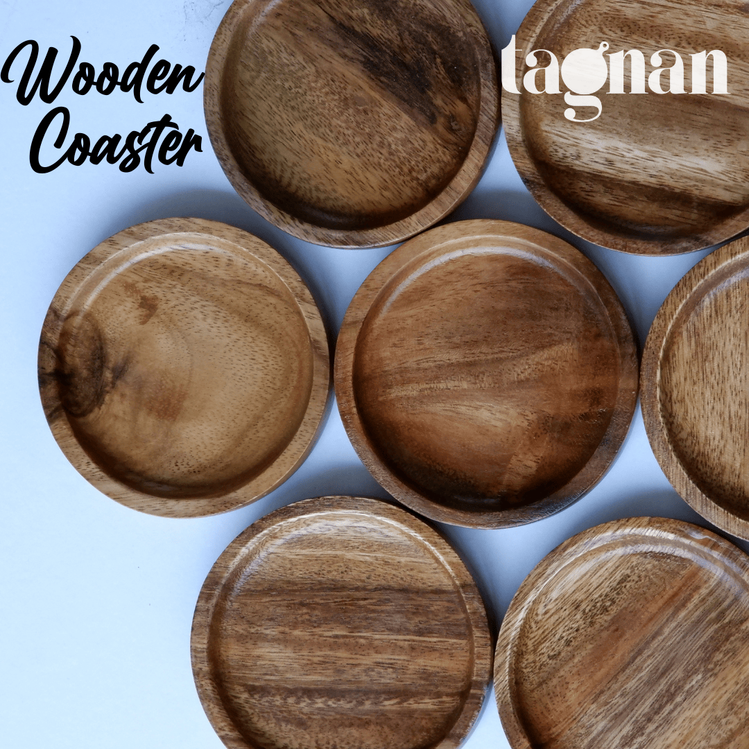 Round Coaster made from Acacia Wood