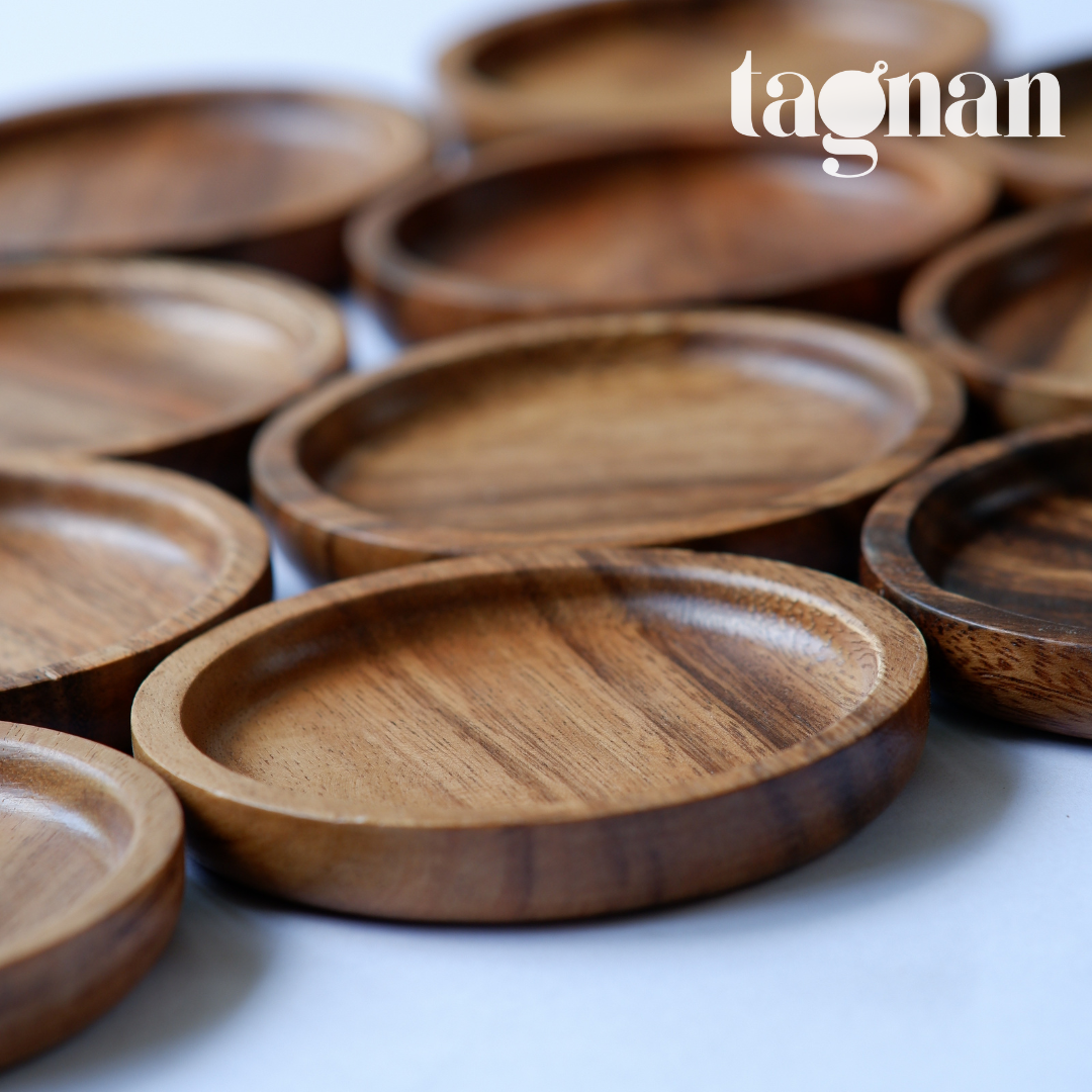Round Coaster made from Acacia Wood