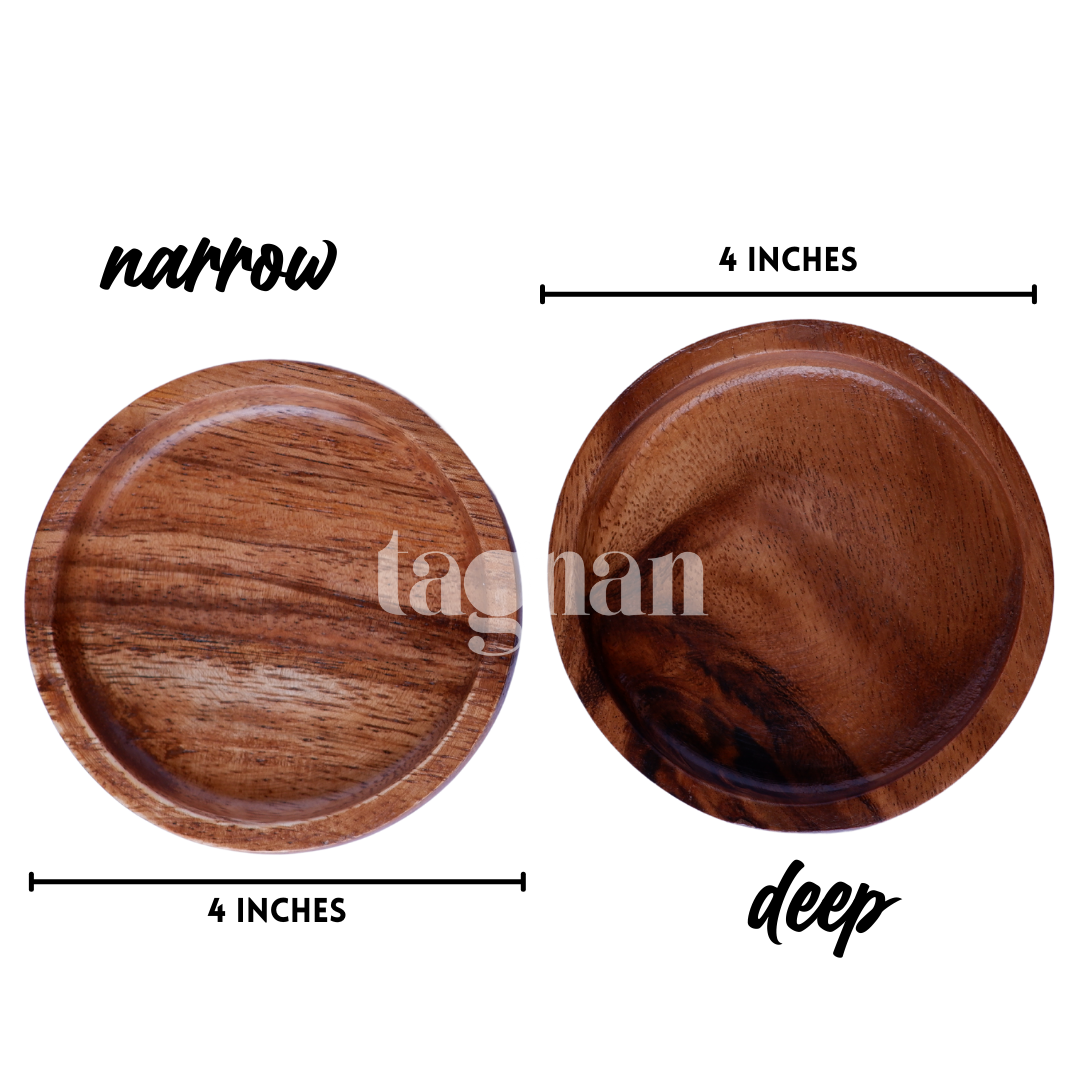 Round Coaster made from Acacia Wood