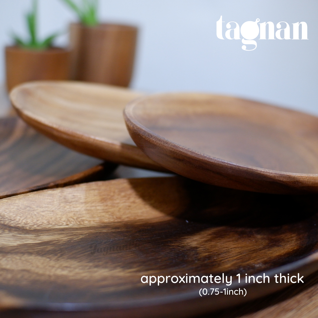 Oval Wooden Plate made from Acacia Wood