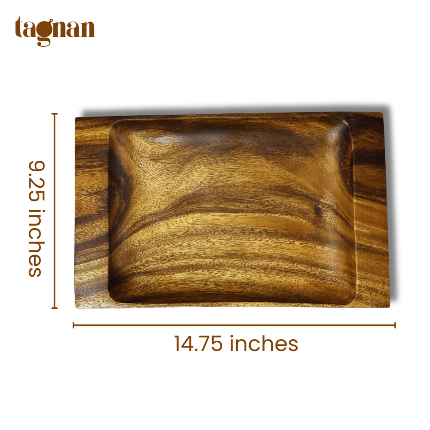 Rectangle Tray made from acacia wood