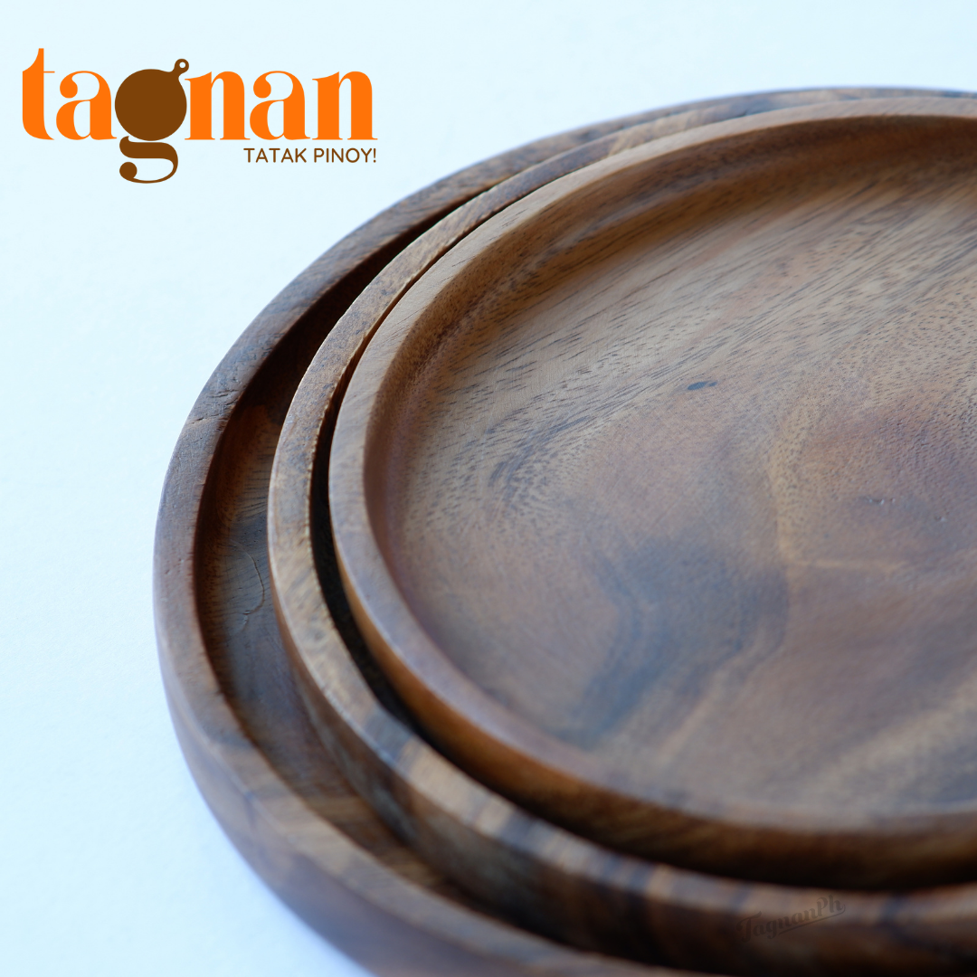 Nordic Round Plate/Tray made from Acacia Wood