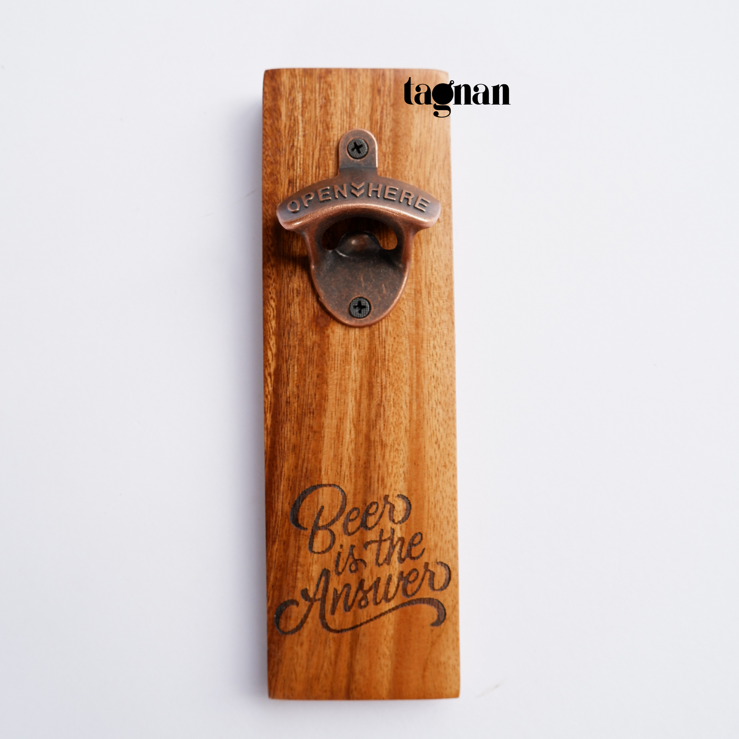 Wall Mounted Bottle Opener / Beer Opener Plain and Personalized