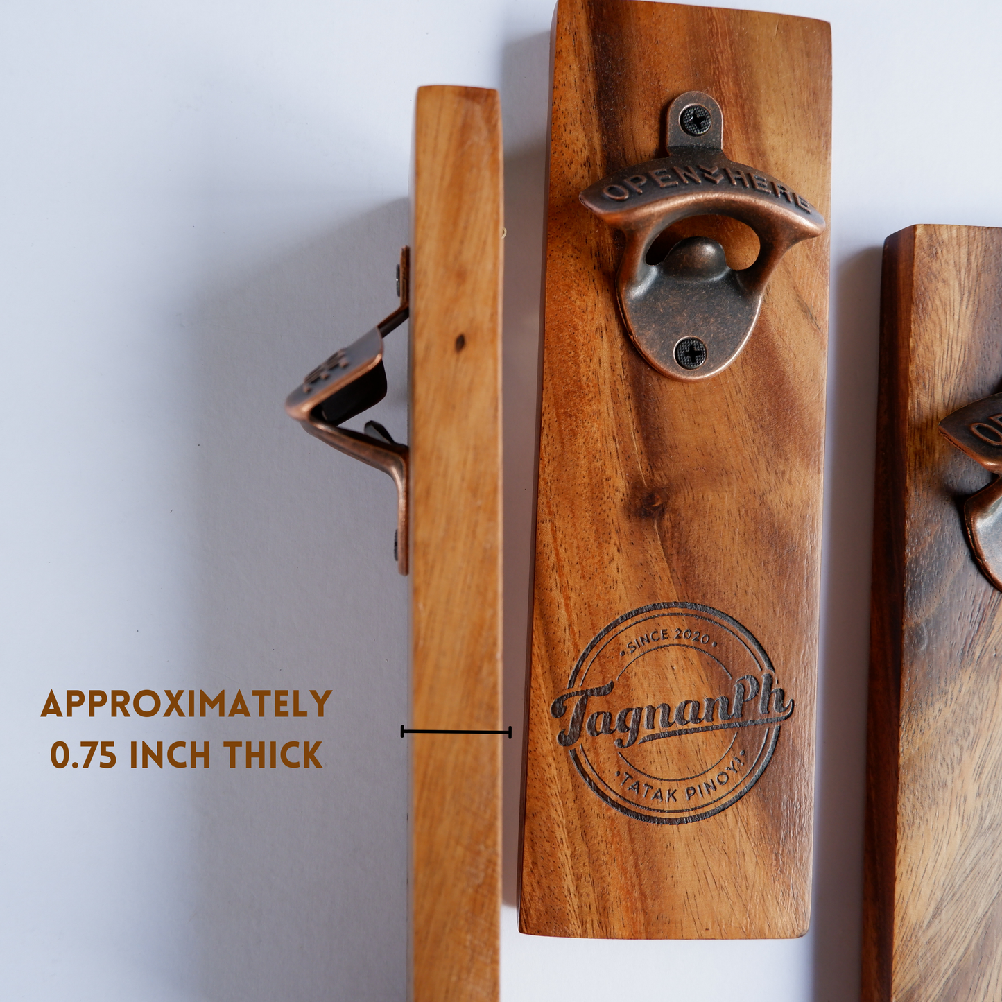 Wall Mounted Bottle Opener / Beer Opener Plain and Personalized