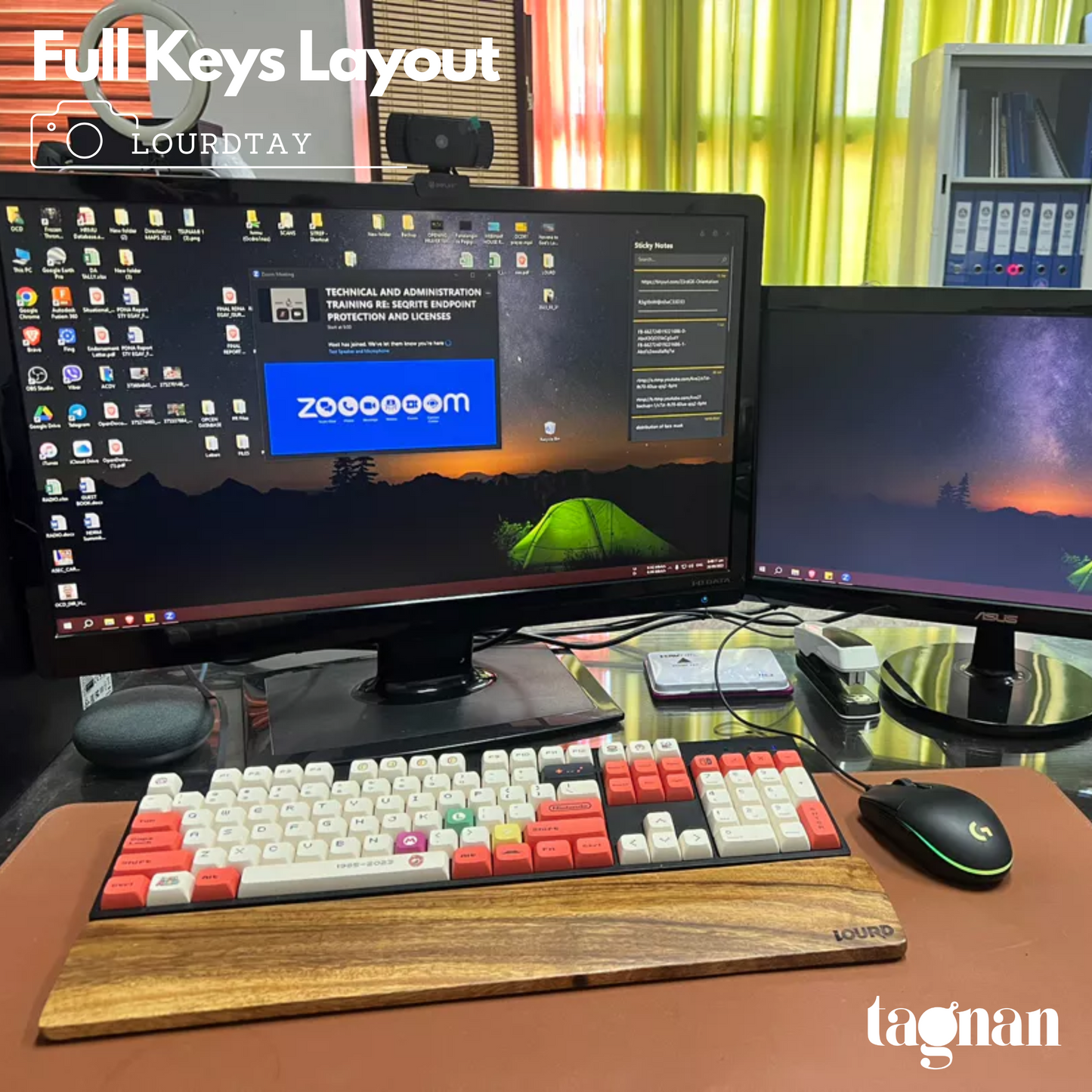 Wooden Keyboard Wrist Rest made from Acacia Wood