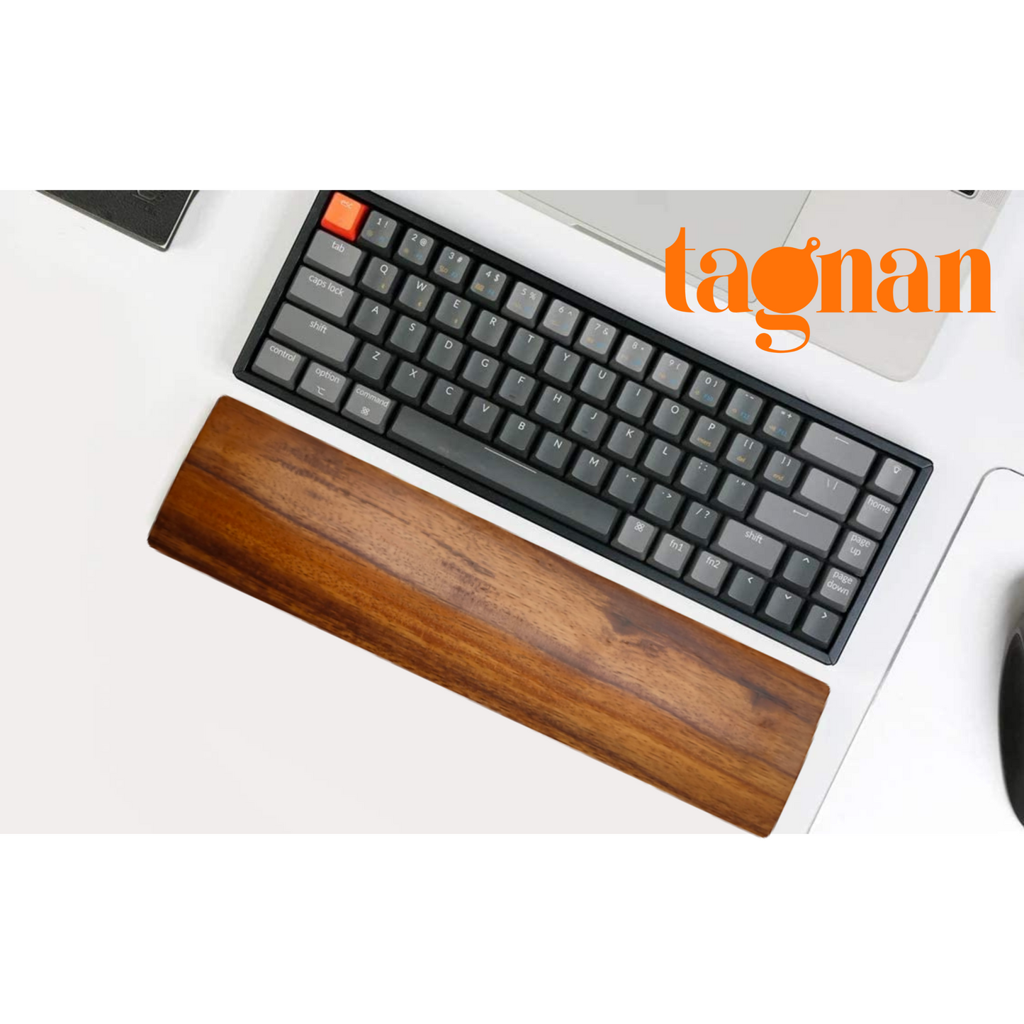 Wooden Keyboard Wrist Rest made from Acacia Wood