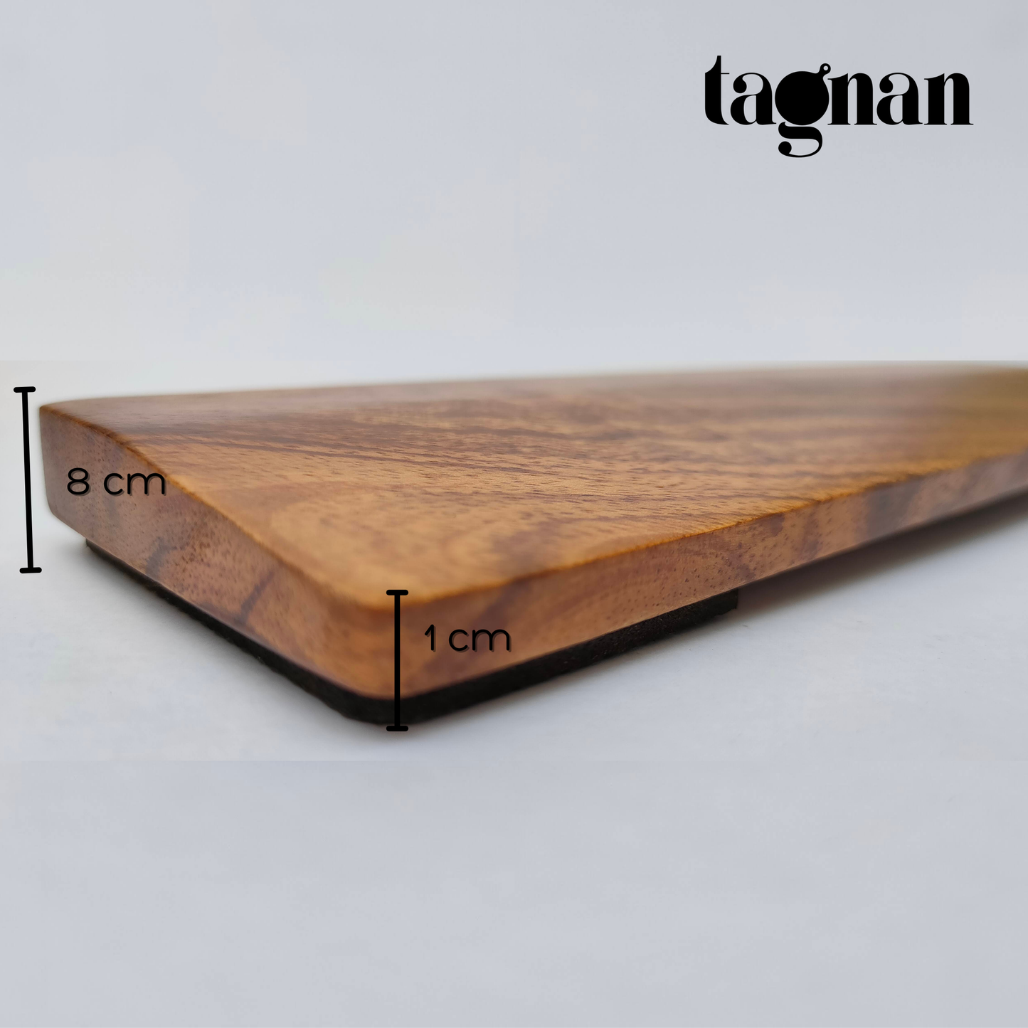 Wooden Keyboard Wrist Rest made from Acacia Wood