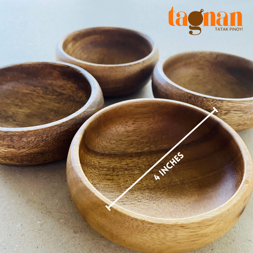 Mini Calabash Bowl Set of 4 made from Acacia Wood