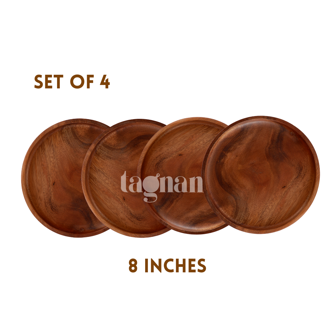 Nordic Round Plate/Tray made from Acacia Wood