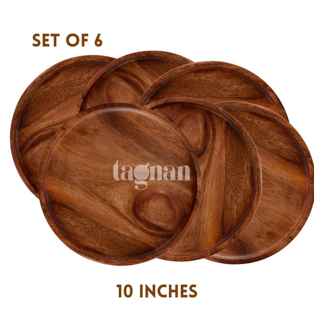 Nordic Round Plate/Tray made from Acacia Wood