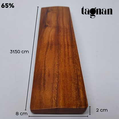 Wooden Keyboard Wrist Rest made from Acacia Wood