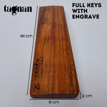 Wooden Keyboard Wrist Rest made from Acacia Wood