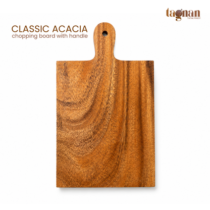 Tagnan Classic Acacia Chopping Board with Handle 8x13