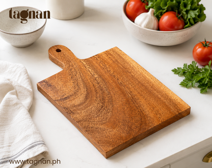 Tagnan Classic Acacia Chopping Board with Handle 8x13