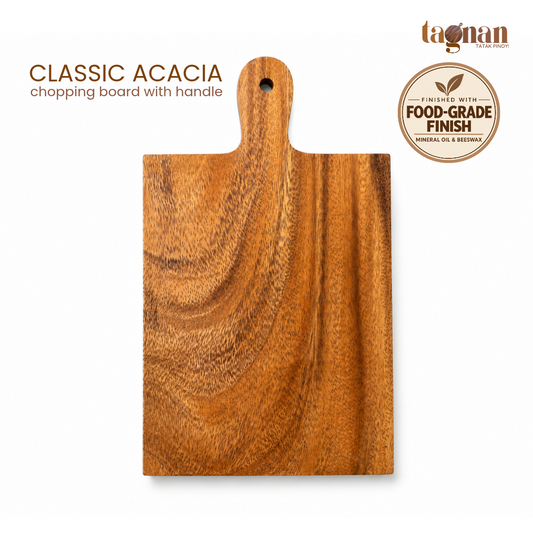 Classic Acacia Chopping Board with Handle 8x13
