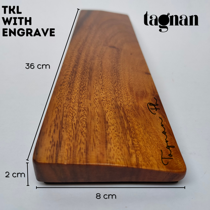 Wooden Keyboard Wrist Rest made from Acacia Wood