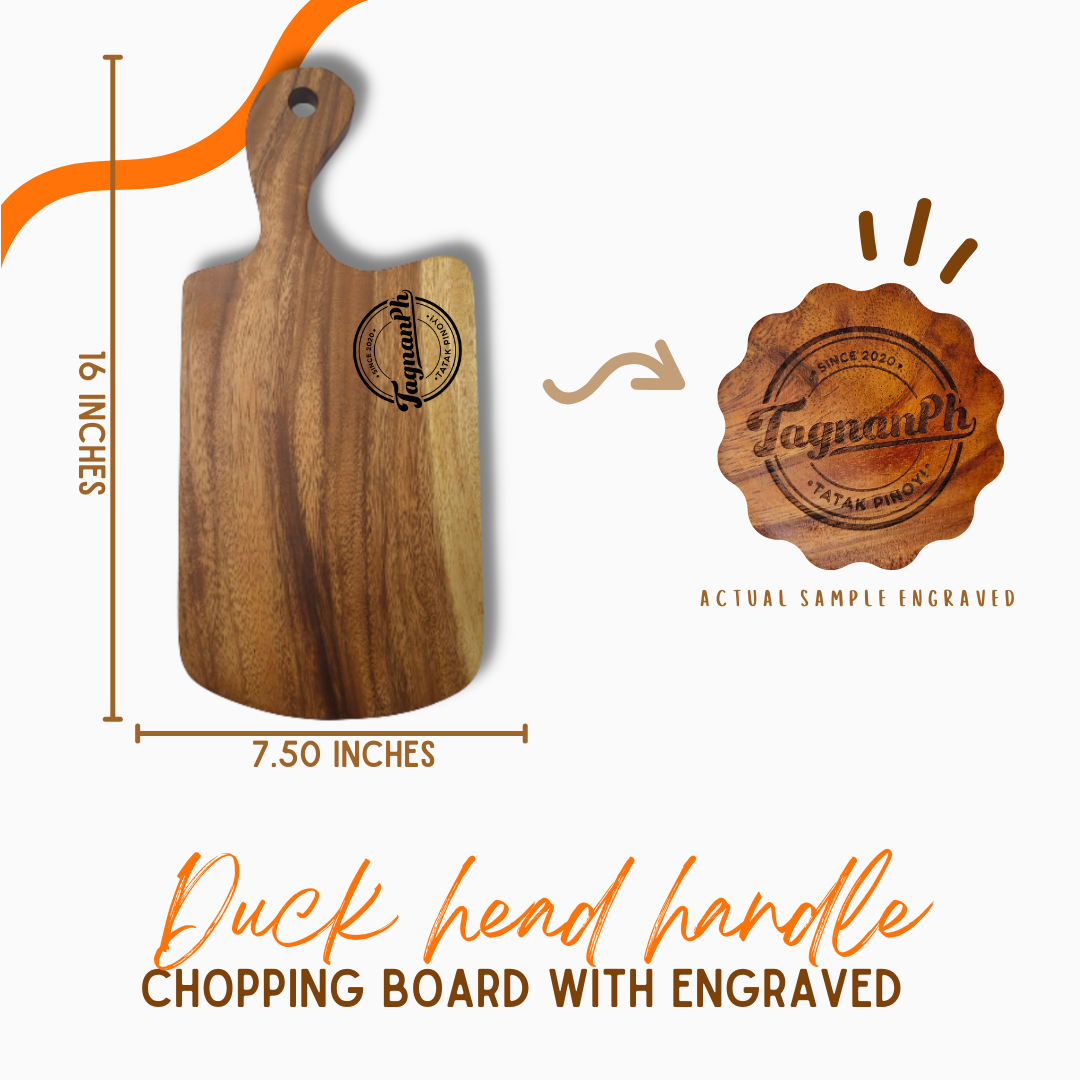 Big boards with Personalized Engraving made from Acacia Wood