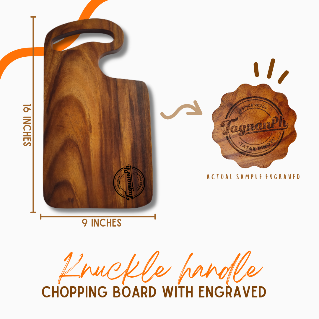 Big boards with Personalized Engraving made from Acacia Wood