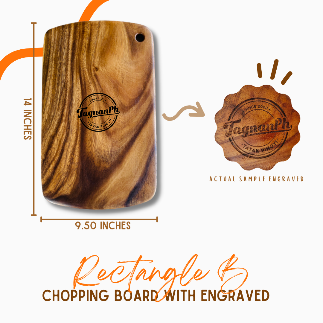Big boards with Personalized Engraving made from Acacia Wood