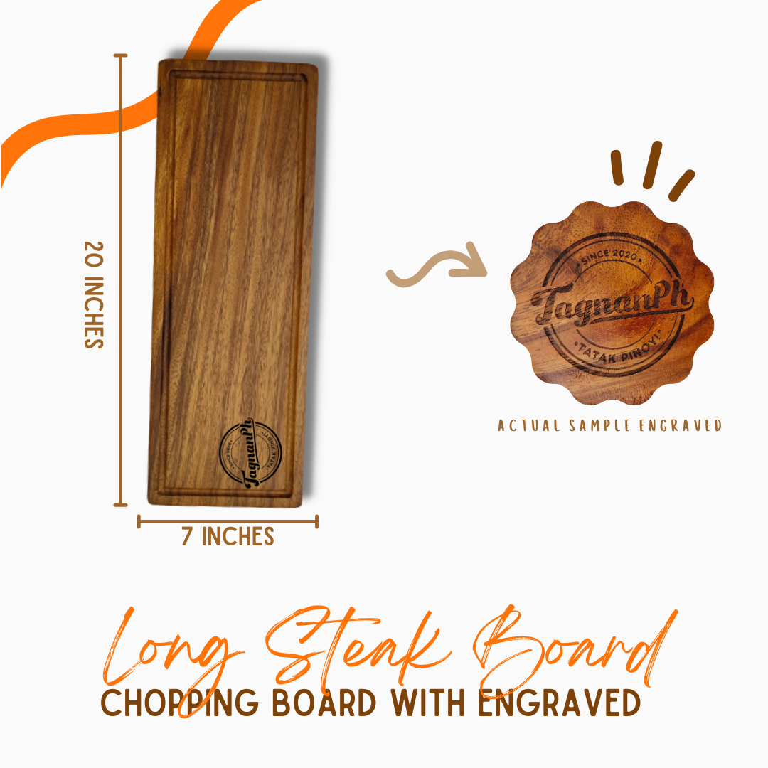 Big boards with Personalized Engraving made from Acacia Wood