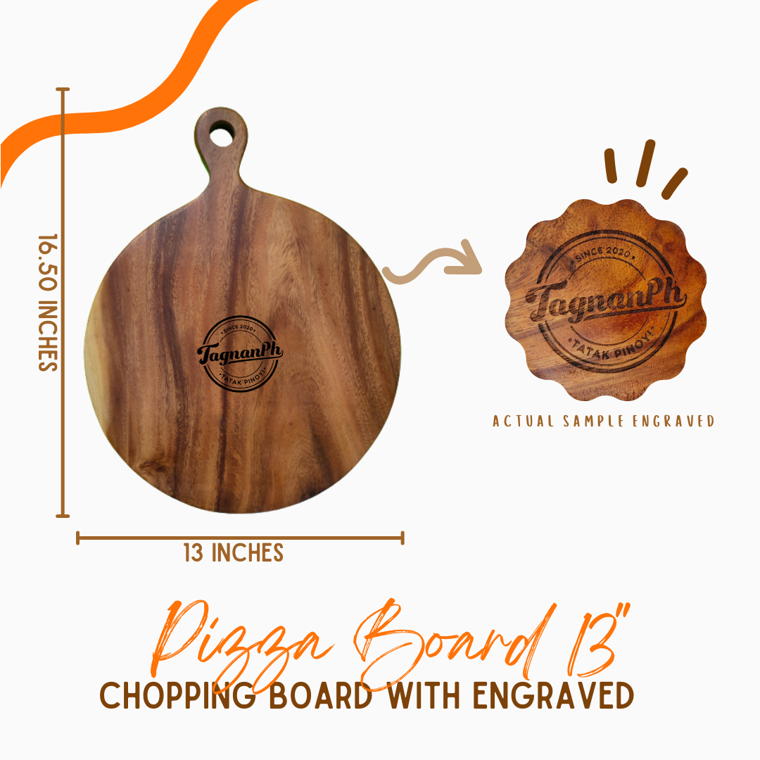 Big boards with Personalized Engraving made from Acacia Wood