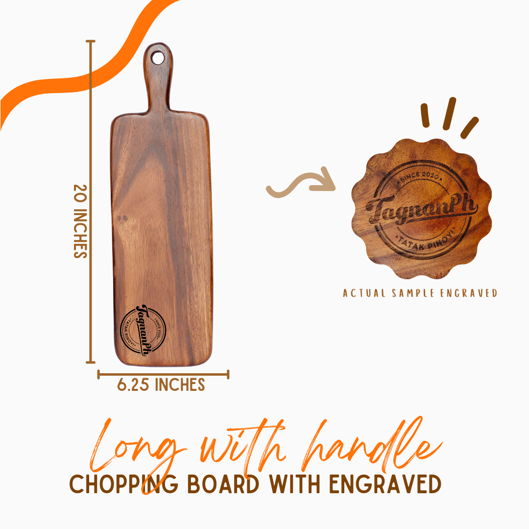 Big boards with Personalized Engraving made from Acacia Wood