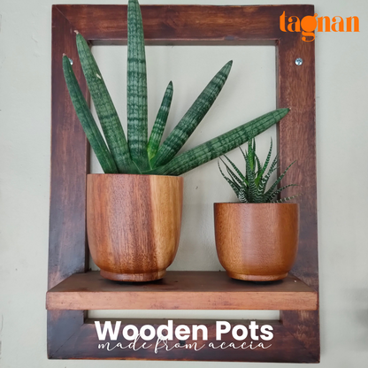 Wooden Pots made from acacia