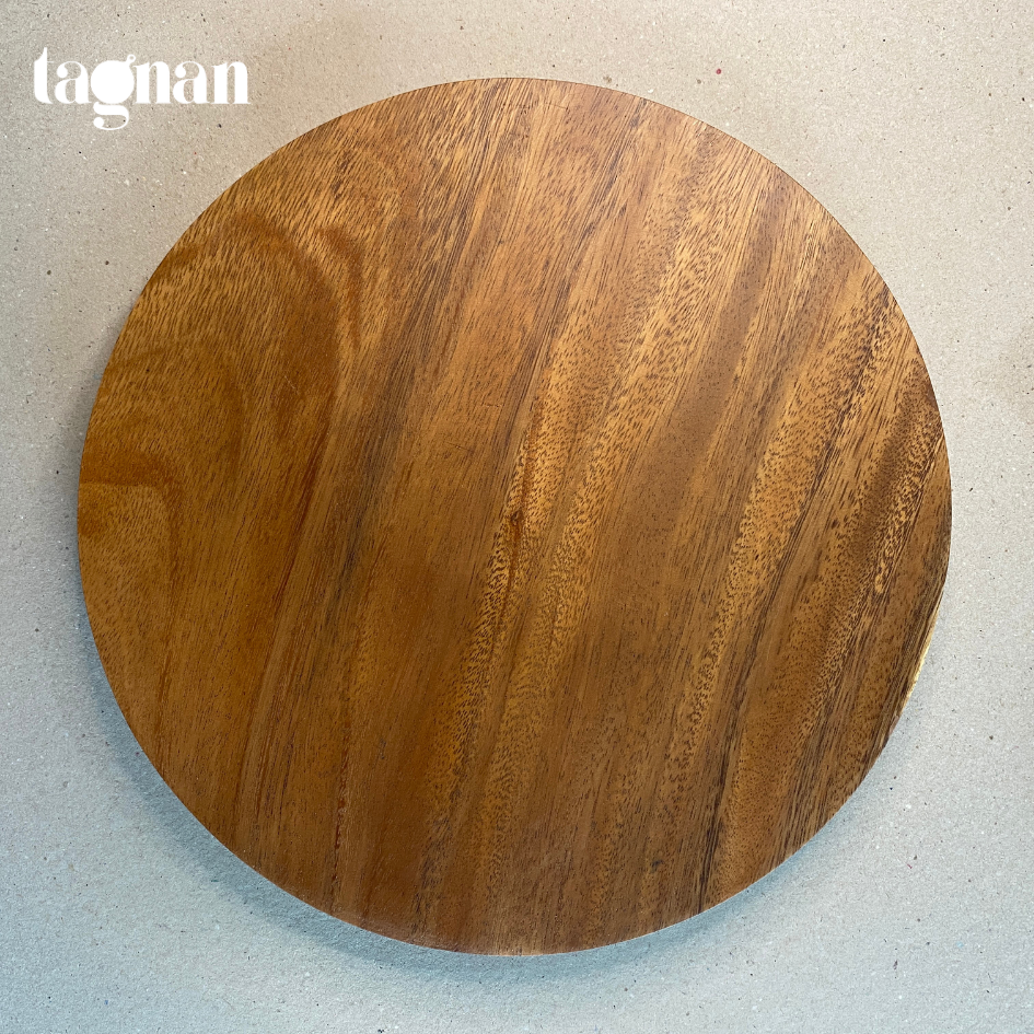 Plain Round Chopping Board made from Acacia Wood