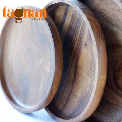 Nordic Round Plate/Tray made from Acacia Wood