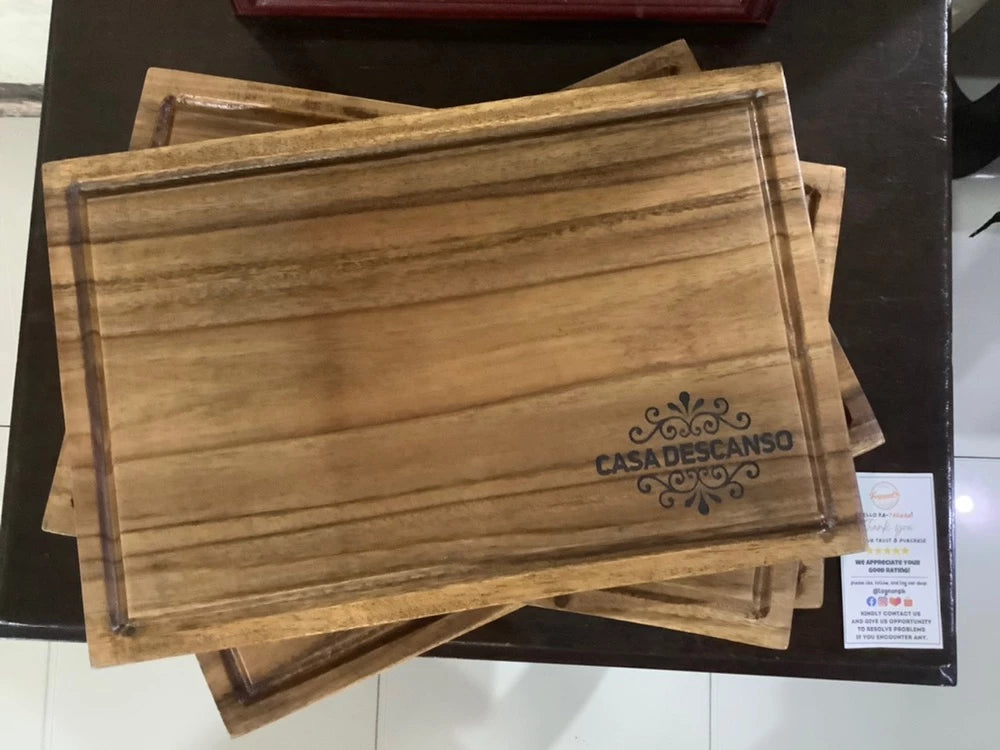 Rectangle Steak Board/Chopping Board made from acacia wood