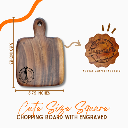 Cute Size Paddle Chopping Board made from acacia wood