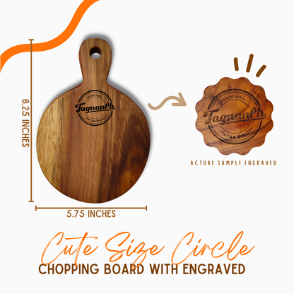 Cute Size Paddle Chopping Board made from acacia wood