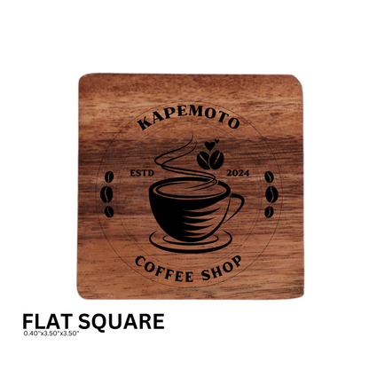 Personalized Coaster made from Acacia Wood