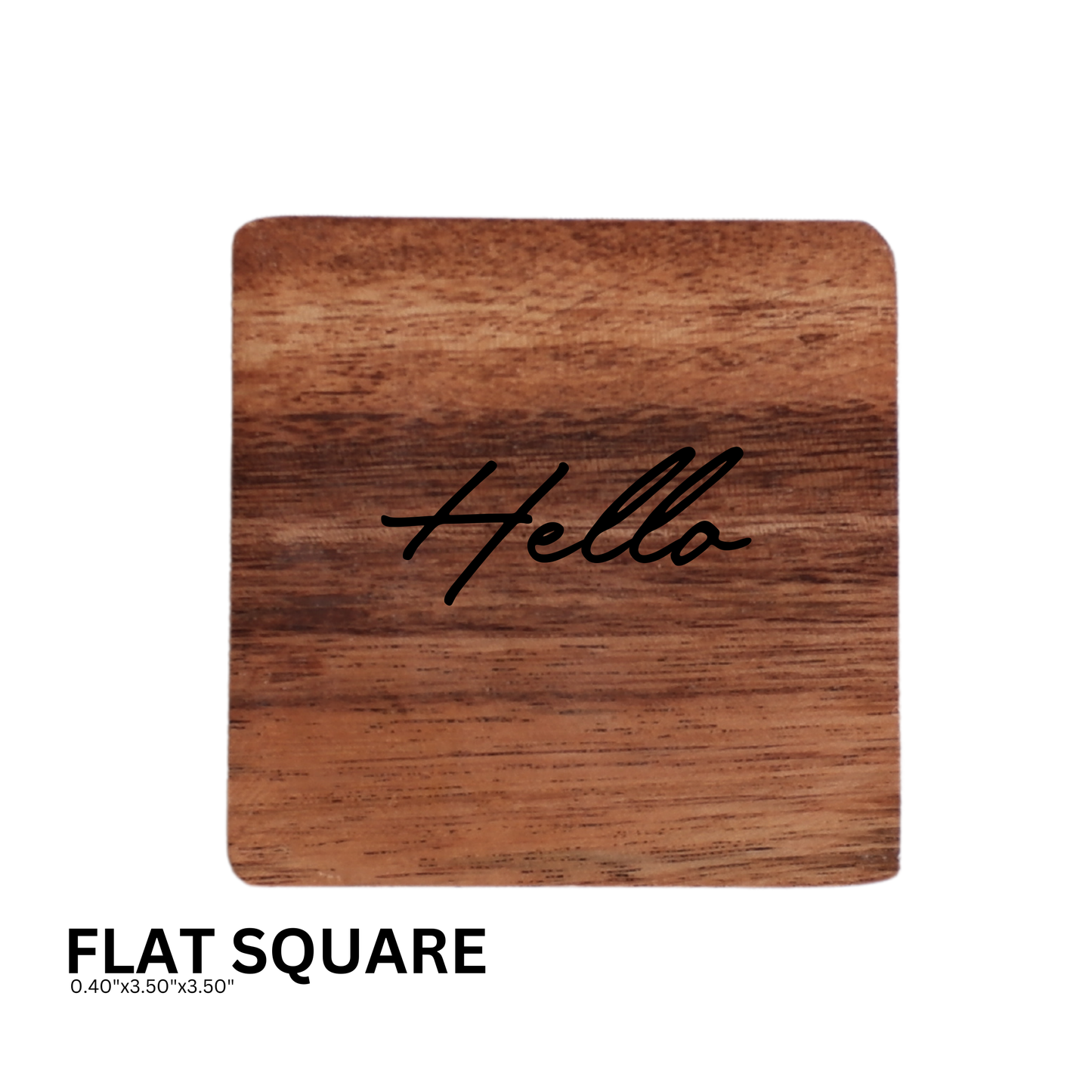 Personalized Coaster made from Acacia Wood
