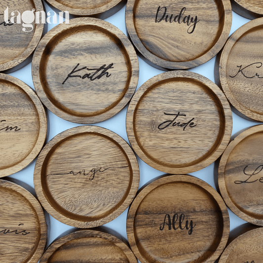 Personalized Coaster made from Acacia Wood