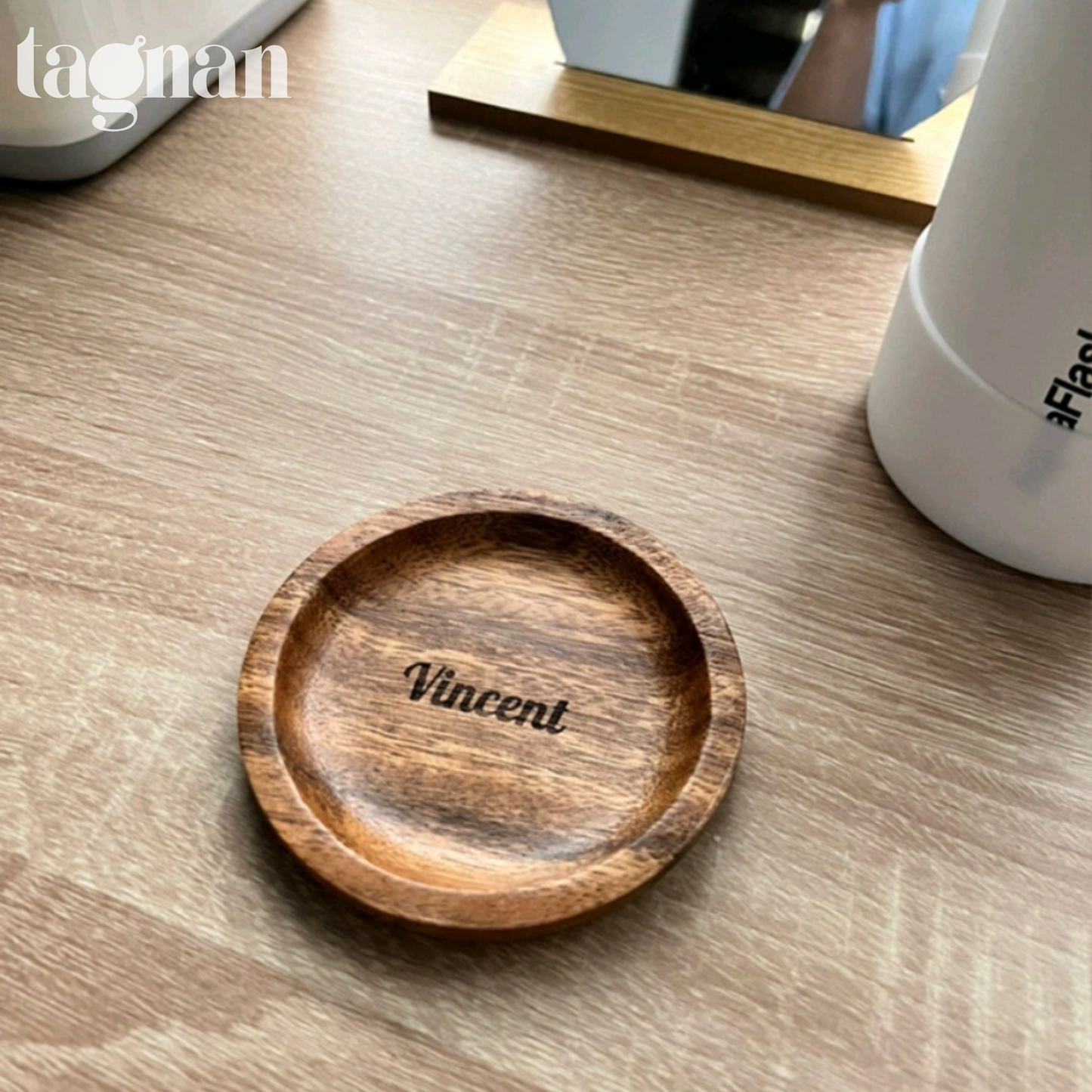 Personalized Coaster made from Acacia Wood