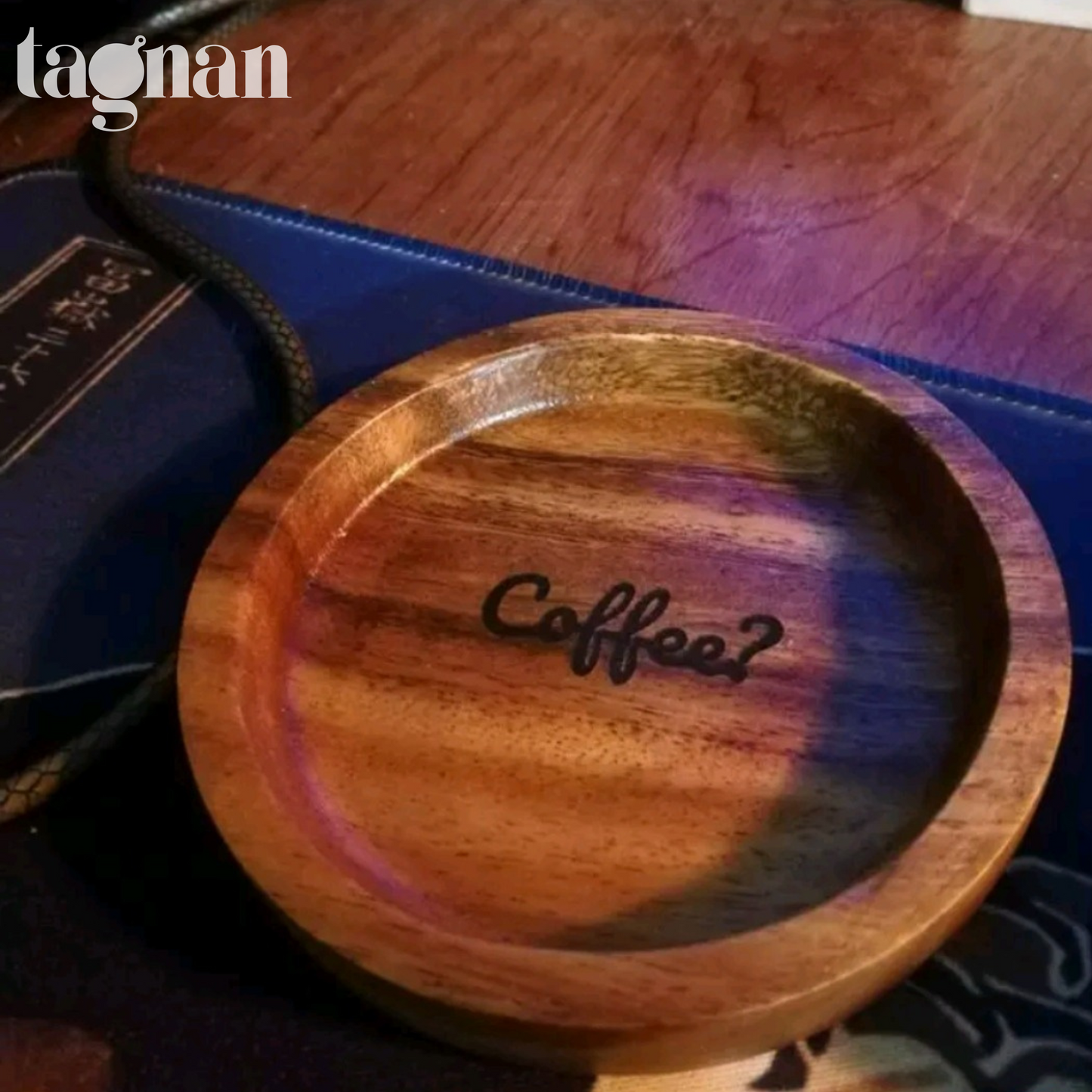 Personalized Coaster made from Acacia Wood
