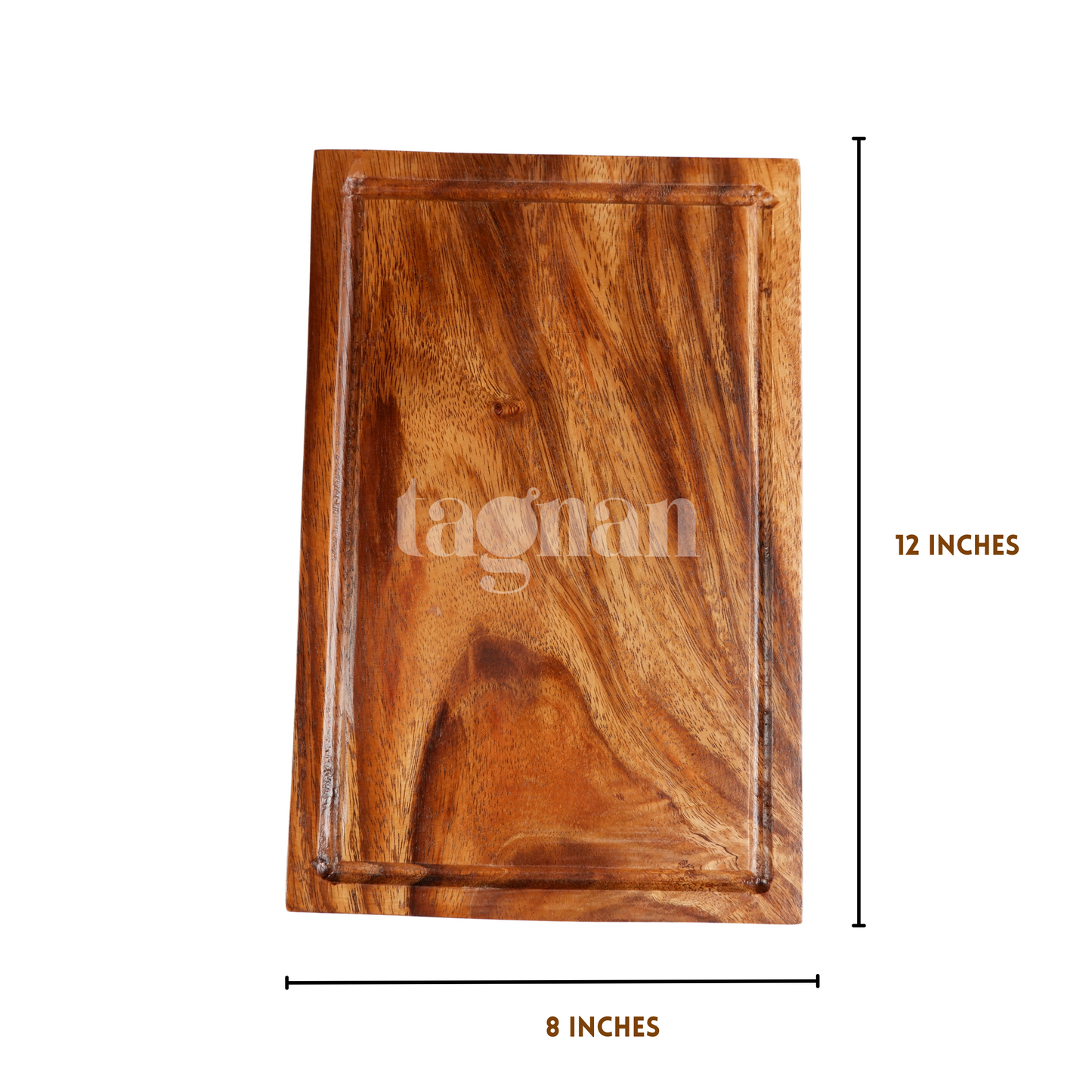 Rectangle Steak Board 8x12 made from Acacia Wood