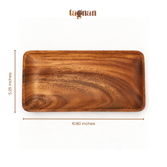Rectangle Plate made from Acacia wood 10.80x5.25