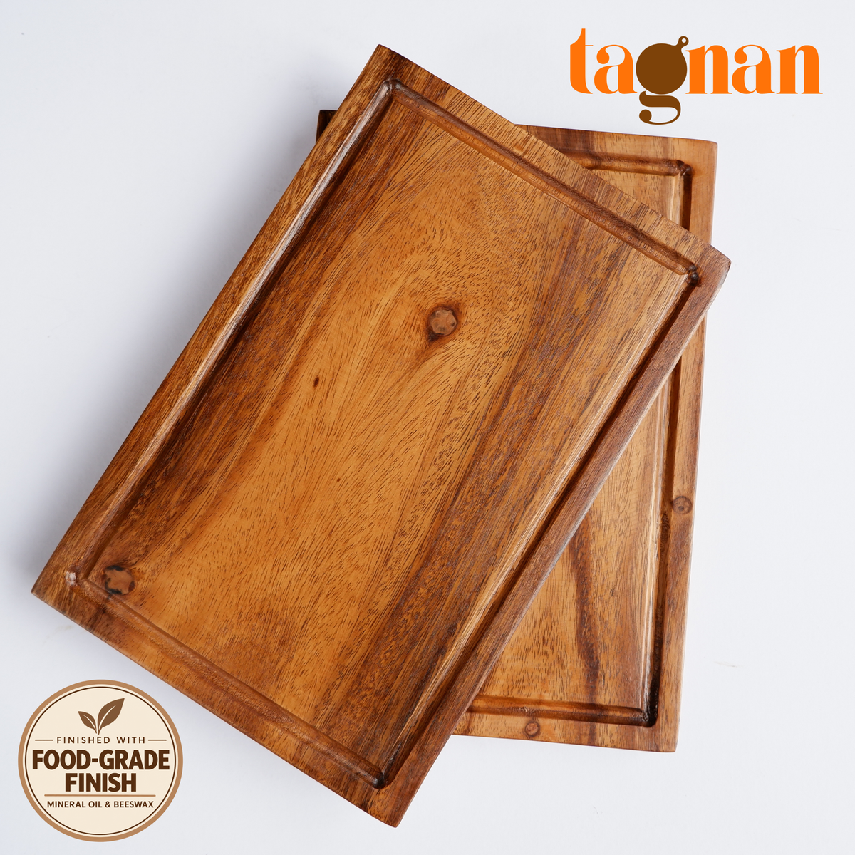 Rectangle Steak Board 8x12 made from Acacia Wood